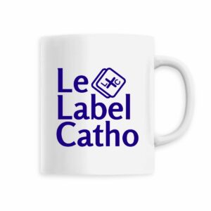Le Label Catho bleu Mug céramique