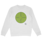 Labyrinthe fond Vert Sweat-shirt Unisexe