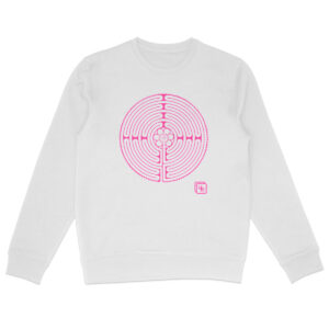 Labyrinthe Rose Sweat-shirt Unisexe