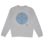 Labyrinthe fond Bleu Sweat-shirt Léger Unisexe