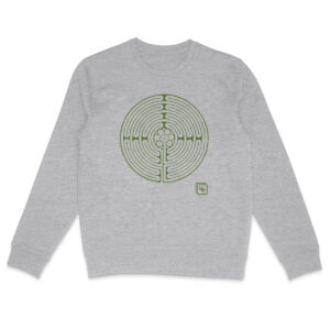 Labyrinthe Vert Sweat-shirt Unisexe