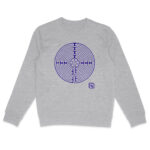 Labyrinthe Bleu Sweat-shirt Unisexe