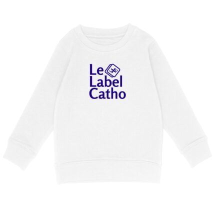 Le Label Catho bleu Sweat-shirt Enfant