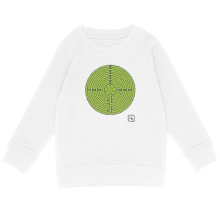 Labyrinthe fond Vert Sweat-shirt Enfant