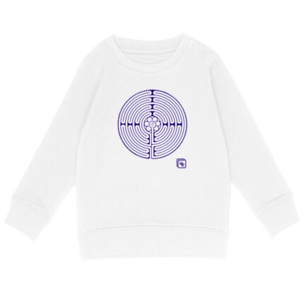 Labyrinthe Bleu Sweat-shirt Enfant