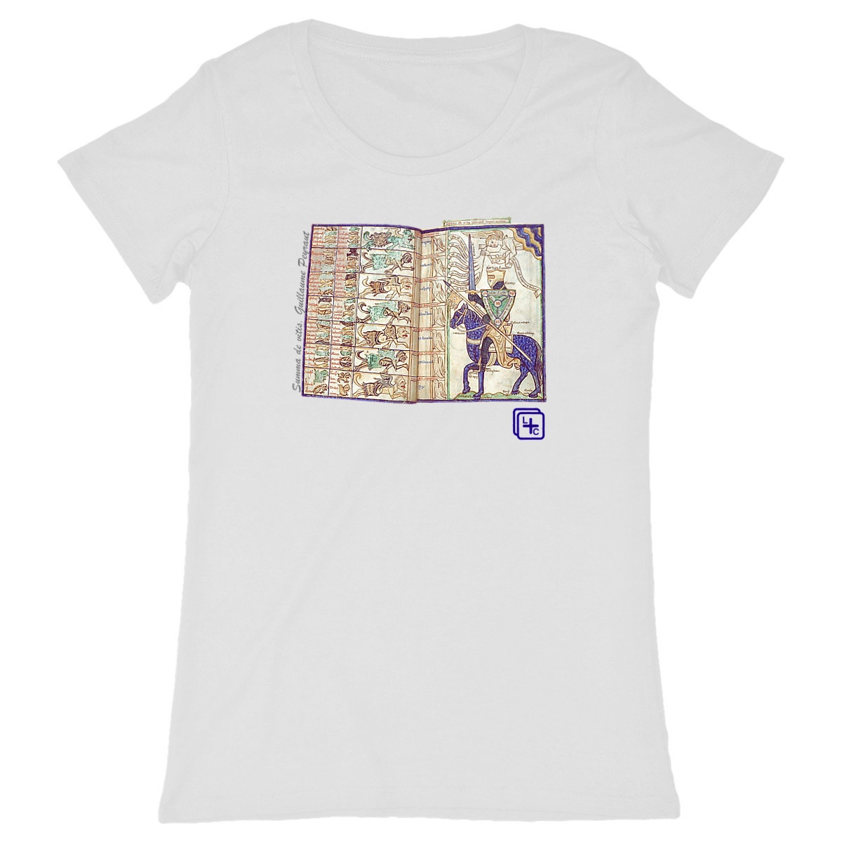 face_blanc_0 Les 7 vices et vertus 1260 T-shirt Femme manches courtes