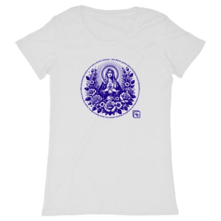 Ave Maria Bleu T-shirt Femme manches courtes
