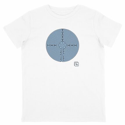Labyrinthe fond Bleu T-shirt Enfant