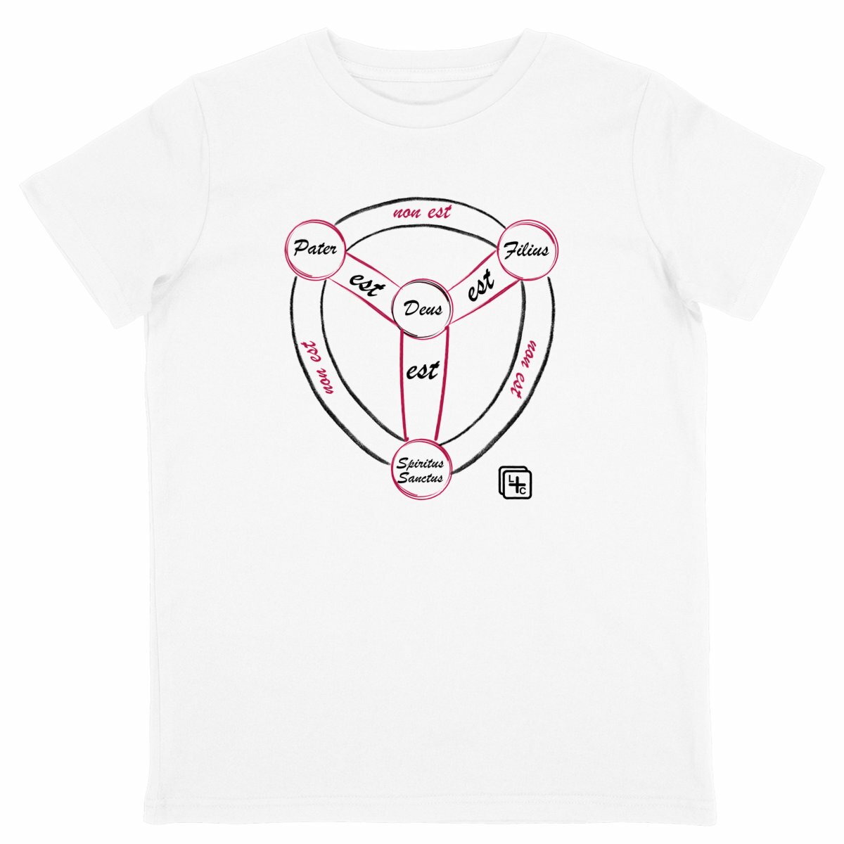 face_blanc_0 Bouclier de la Foi T-shirt Enfant