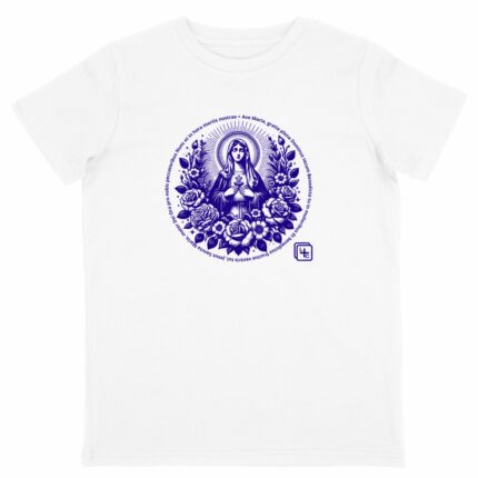 Ave Maria Bleu Tee-Shirt Enfant Léger