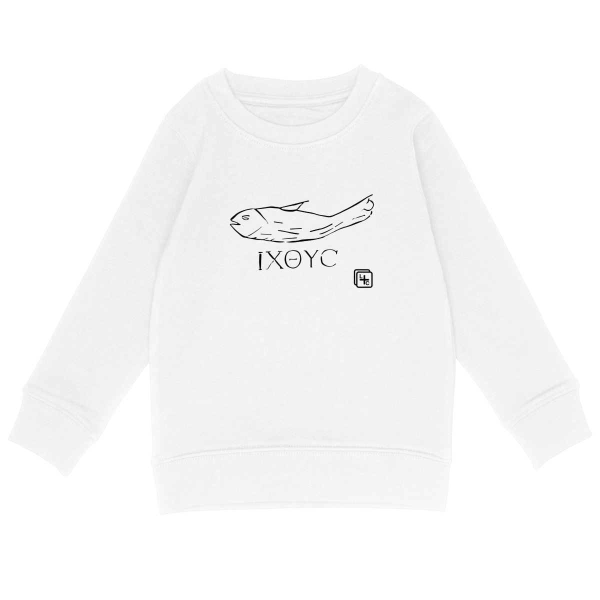 face_blanc_0 IXOYC Sweat-shirt Enfant