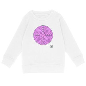 Labyrinthe fond Rose Sweat-shirt Enfant