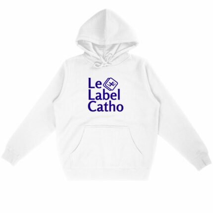 Le Label Catho bleu Sweat à capuche Unisexe