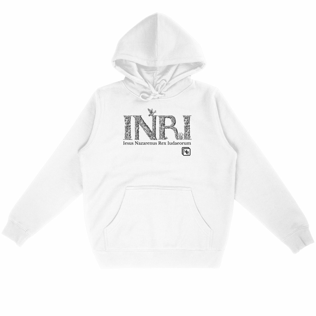 face_blanc_0 INRI Sweat à capuche Unisexe