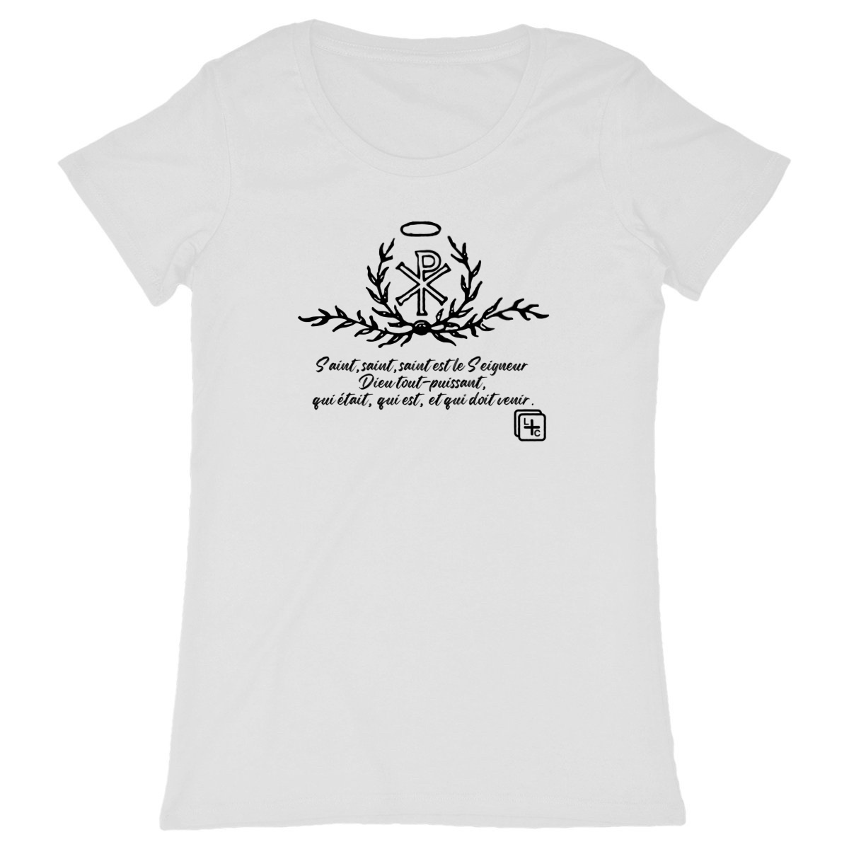 face_blanc_0 Saint Saint Saint T-shirt Femme manches courtes