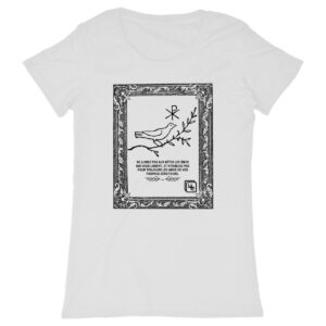 Colombe Français T-shirt Femme manches courtes