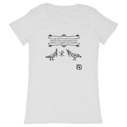 2 colombes Latin T-shirt Femme manches courtes