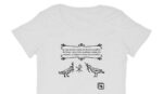 2 colombes Français T-shirt Femme manches courtes