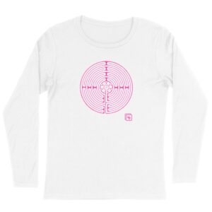 Labyrinthe Rose T-shirt Femme manches longues