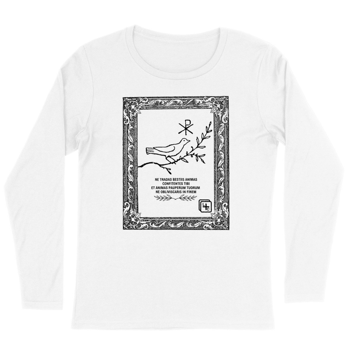 face_blanc_0 Colombe Latin T-shirt Femme manches longues