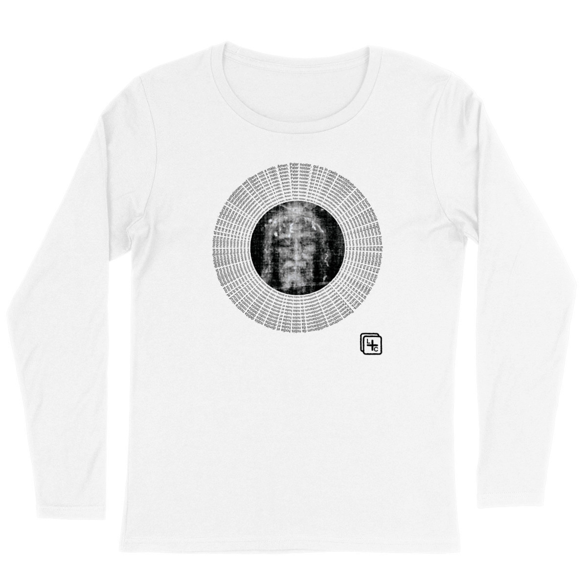 face_blanc_0 Pater Noster T-shirt Femme manches longues