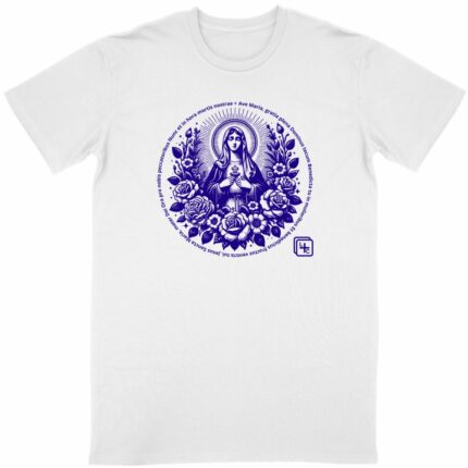 Ave Maria Bleu T-shirt Homme manches courtes