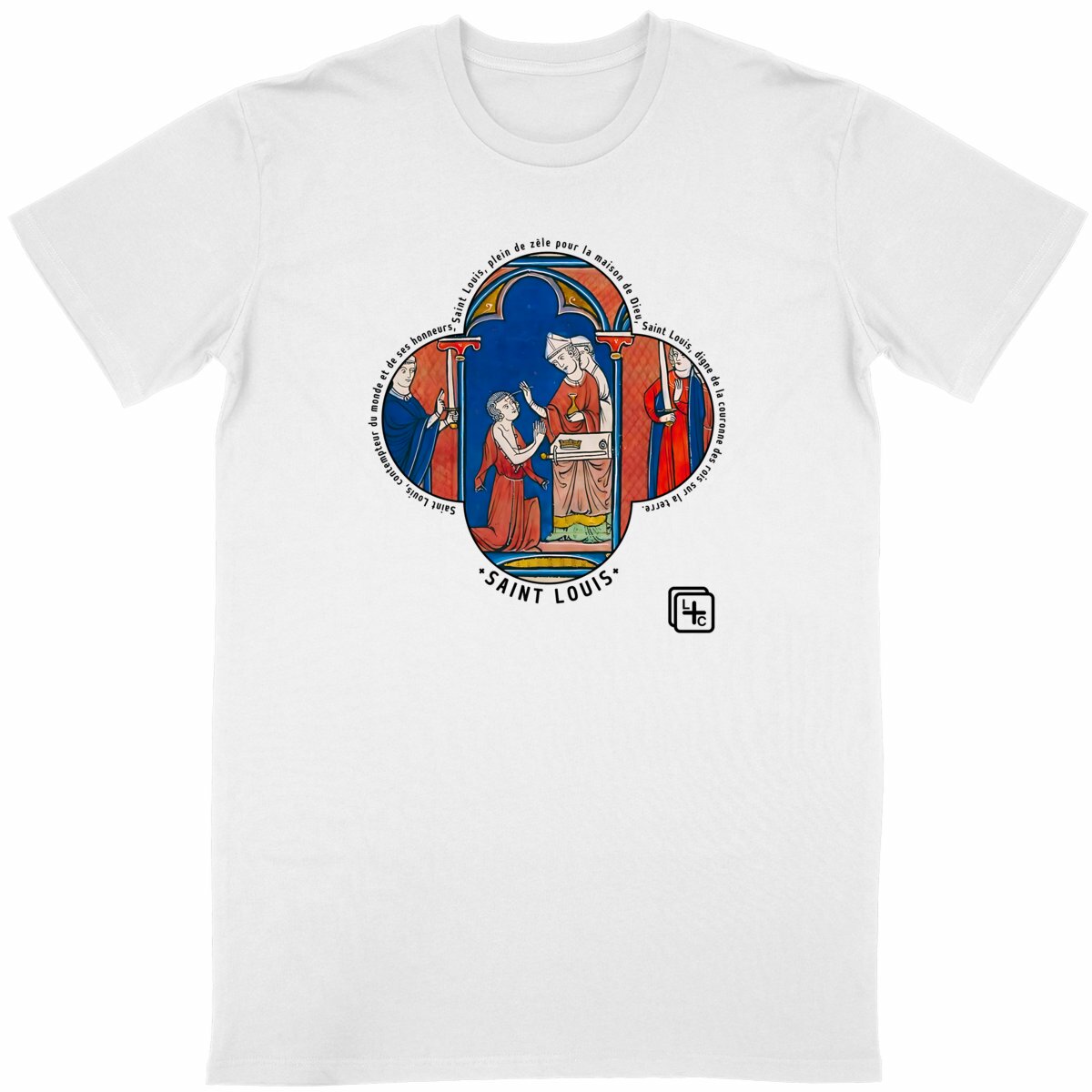 face_blanc_0 Saint Louis T-shirt Homme manches courtes