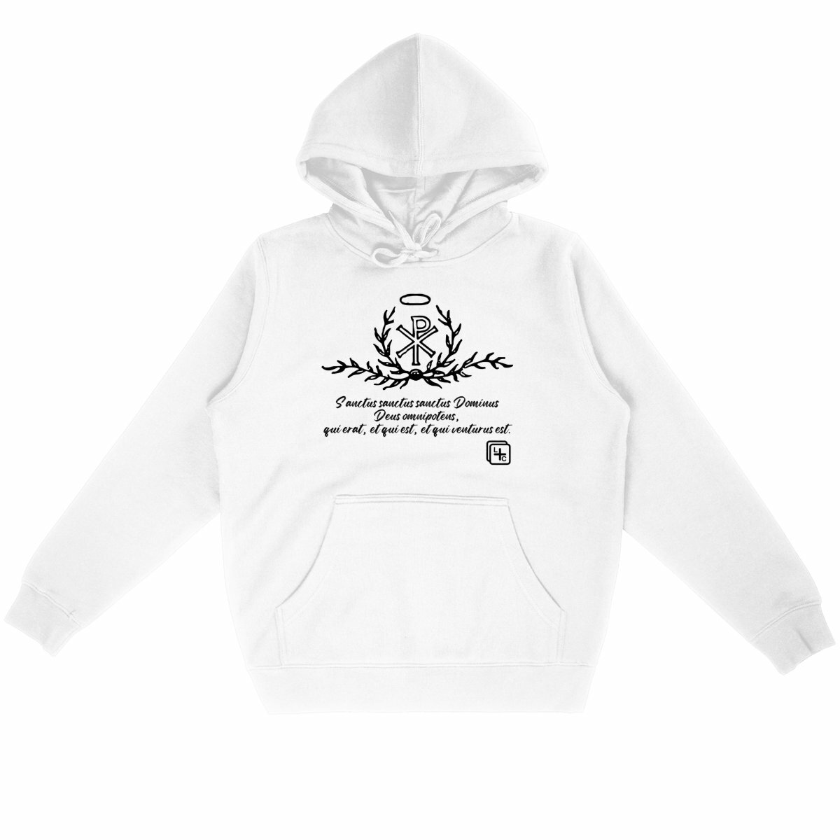 face_blanc_0 Sanctus Sanctus Sanctus Sweat à capuche Unisexe