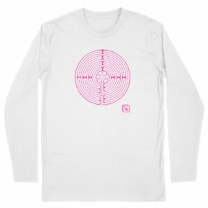 Labyrinthe Rose T-shirt Homme manches longues