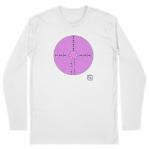 Labyrinthe fond Rose T-shirt Homme manches longues