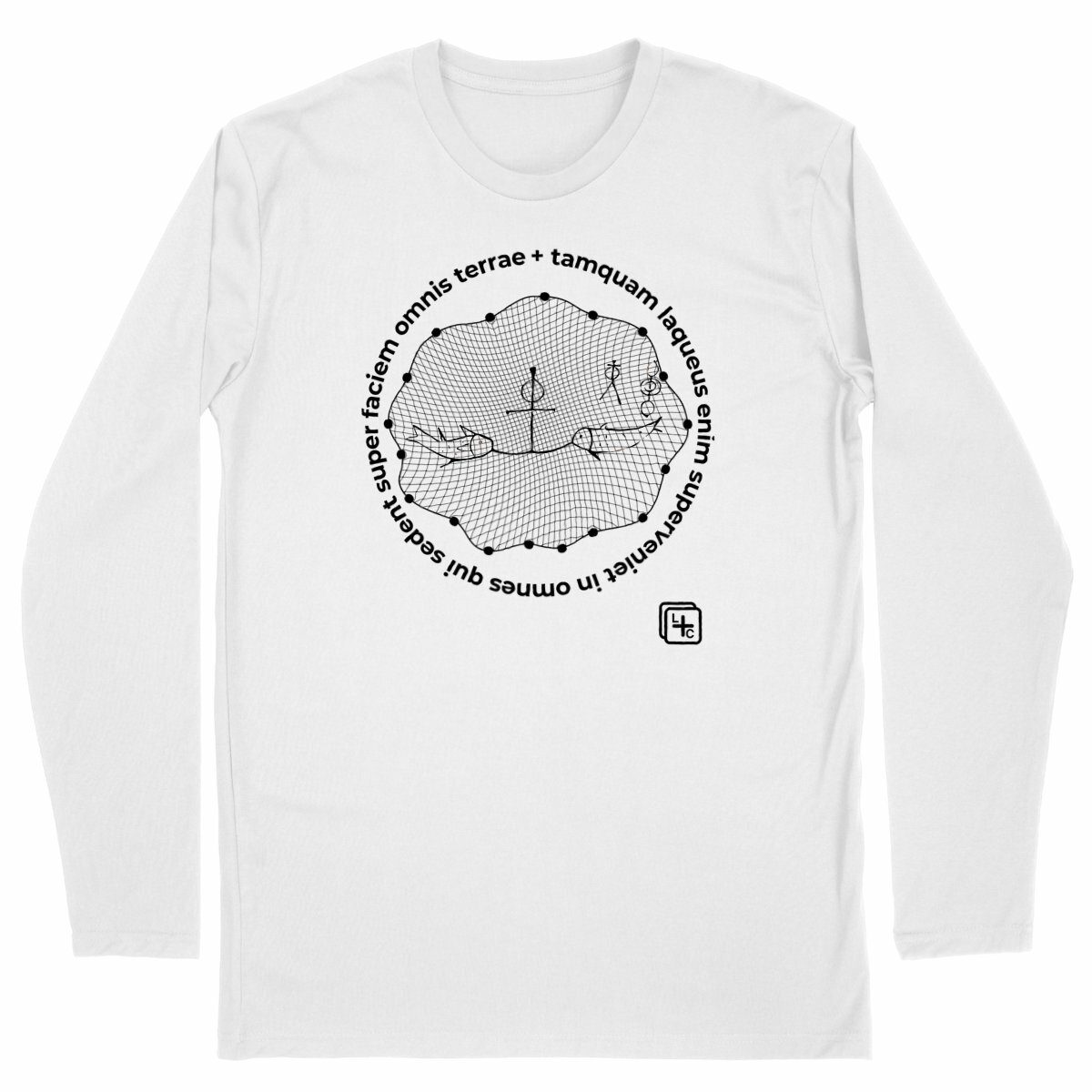 face_blanc_0 Filet Latin T-shirt Homme manches longues