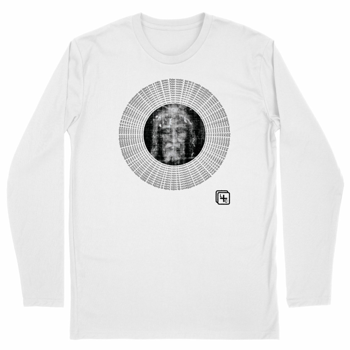 face_blanc_0 Pater Noster T-shirt Homme manches longues