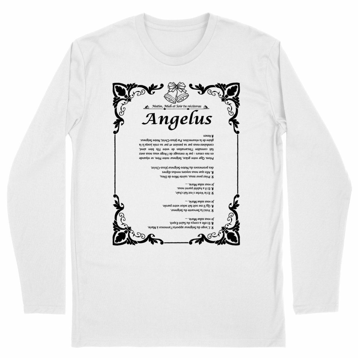 face_blanc_0 Angelus Français T-shirt Homme manches longues