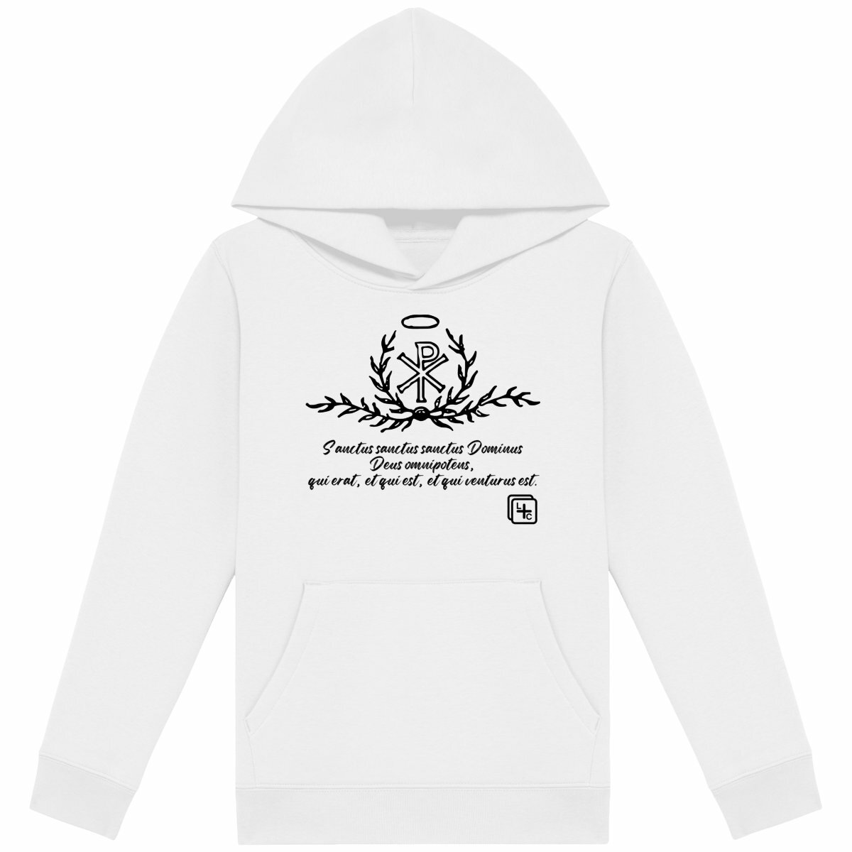 face_blanc_0 Sanctus Sanctus Sanctus Sweat à capuche Enfant