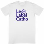 Le Label Catho bleu T-shirt Homme manches courtes