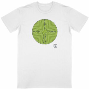Labyrinthe fond Vert T-shirt Homme manches courtes