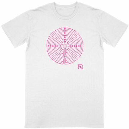 Labyrinthe Rose T-shirt Homme manches courtes