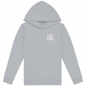 Le Label Catho blanc Sweat à capuche Enfant