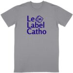 Le Label Catho bleu T-shirt Homme manches courtes