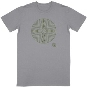 Labyrinthe Vert T-shirt Homme manches courtes