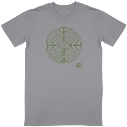 Labyrinthe Vert T-shirt Homme manches courtes