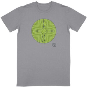 Labyrinthe fond Vert T-shirt Homme manches courtes
