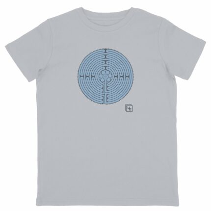 Labyrinthe fond Bleu T-shirt Enfant