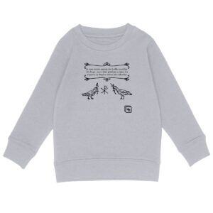 2 colombes Français Sweat-shirt Enfant