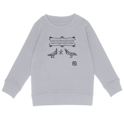 2 colombes Français Sweat-shirt Enfant