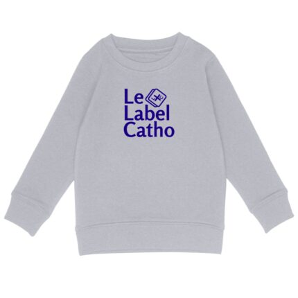Le Label Catho bleu Sweat-shirt Enfant