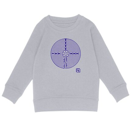 Labyrinthe Bleu Sweat-shirt Enfant