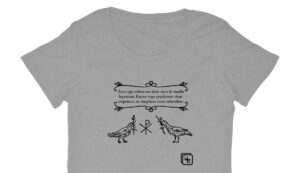 2 colombes Latin T-shirt Femme manches courtes