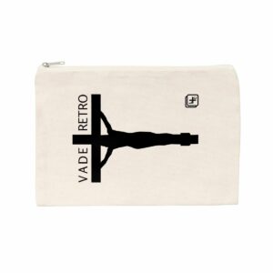 Vade Retro noir Pochette en coton recyclé