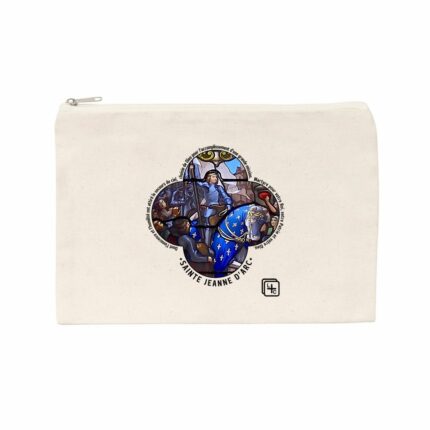 Sainte Jeanne Victorieuse Pochette en coton recyclé